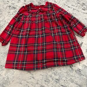 H&M Red Plaid Dress - Size 6-9 months